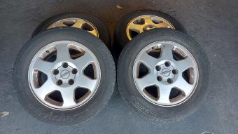 Originele 15 inch LM Opel Astra G velgen, goede banden