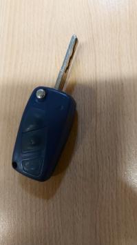 Blauwe originele sleutel Fiat Punto 2007