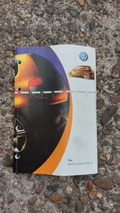 Duits instructie boekje VW Fox 2004