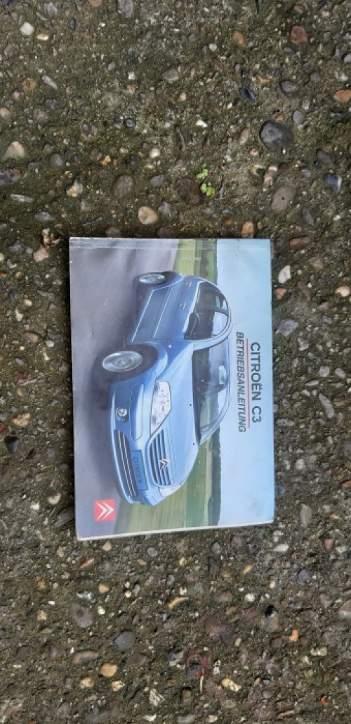 Duits instructie boekje Citroen C3 uit 2004