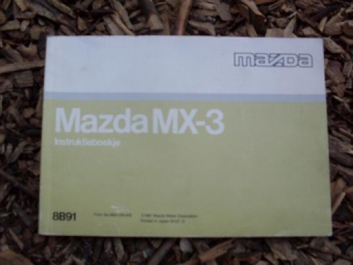 NL instructie boekje Mazda MX 3